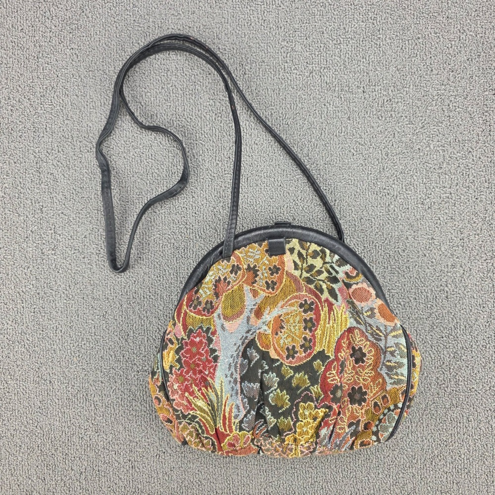 Marco Avane Tapestry Crossbody Bag Women Multicolor Floral Vintage Pouch Small